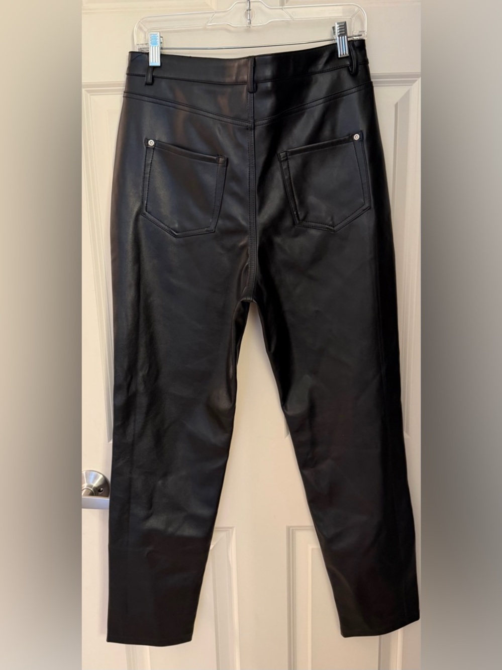 Boa. Because of Alice Faux “Leather Mon Trouser” High Waisted Straight Leg, L - Picture 7 of 12
